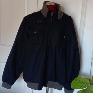 Sean John Men's Wool Blended Jacket. XL